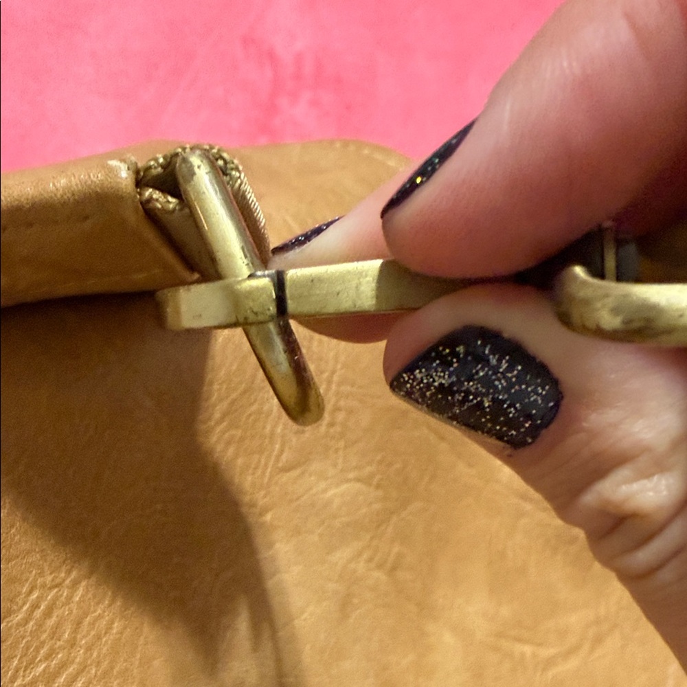 Tan vegan leather backpack or diaper bag - Picture 15 of 15